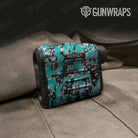 Digital Tiffany Blue Tiger Camo Rangefinder Gear Skin Vinyl Wrap