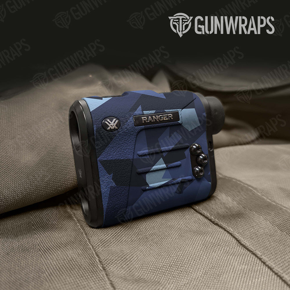 Shattered Blue Urban Night Camo Rangefinder Gear Skin Vinyl Wrap