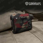 Shattered Militant Red Camo Rangefinder Gear Skin Vinyl Wrap