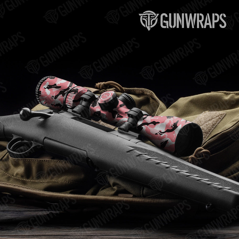 Ragged Pink Camo Scope Gear Skin Vinyl Wrap