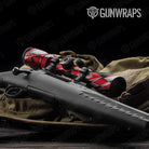 Sharp Red Tiger Camo Scope Gear Skin Vinyl Wrap