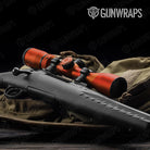 Shattered Elite Orange Camo Scope Gear Skin Vinyl Wrap