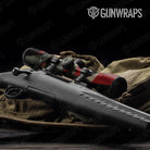 Shattered Militant Red Camo Scope Gear Skin Vinyl Wrap