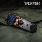 Broken Plaid Orange Camo Thermacell Gear Skin Vinyl Wrap