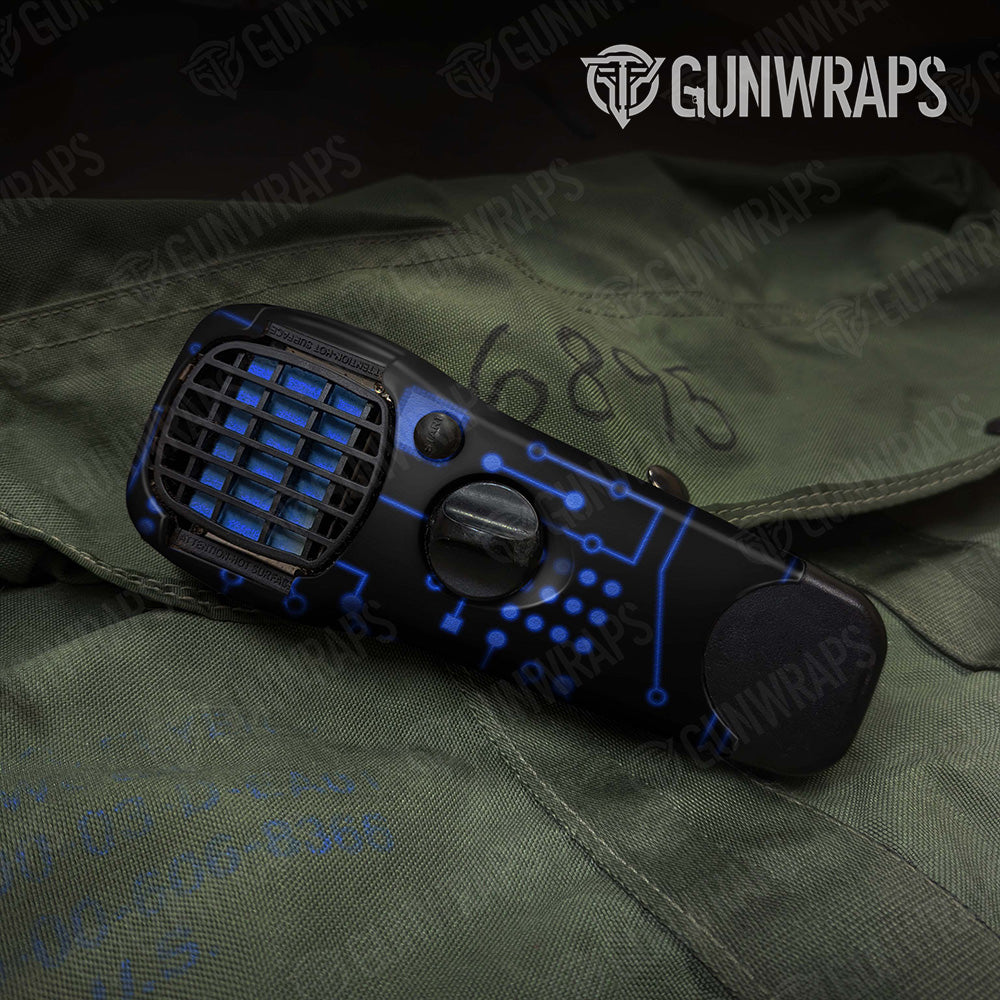 Circuit Board Blue Thermacell Gear Skin Vinyl Wrap