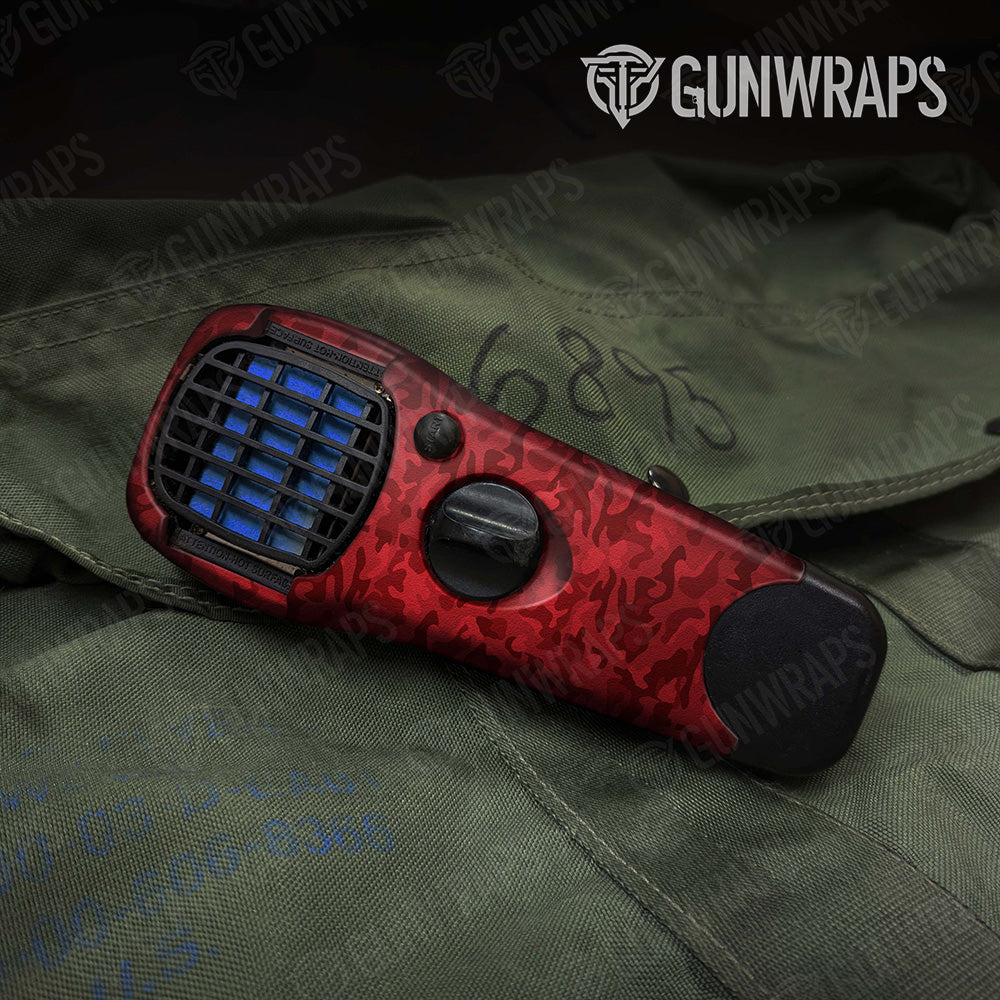 Classic Elite Red Camo Thermacell Gear Skin Vinyl Wrap