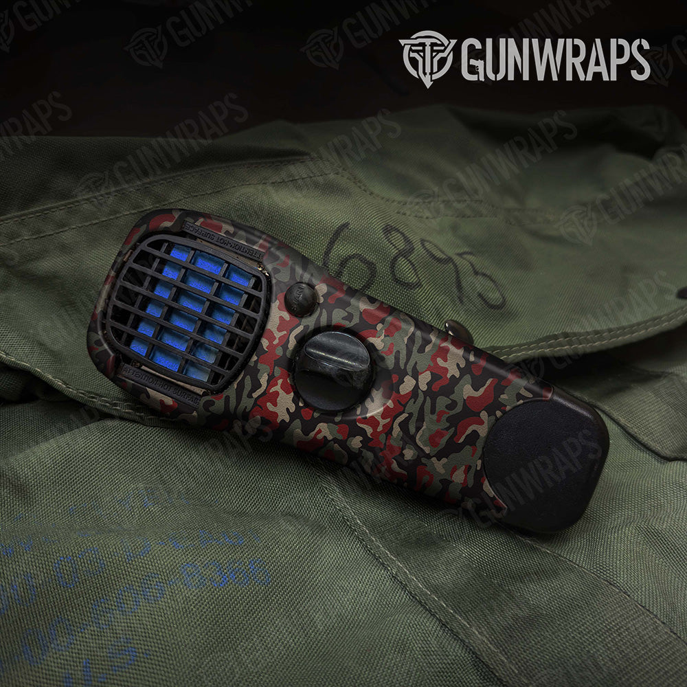 Classic Militant Red Camo Thermacell Gear Skin Vinyl Wrap