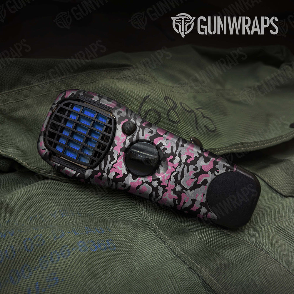 Classic Pink Tiger Camo Thermacell Gear Skin Vinyl Wrap