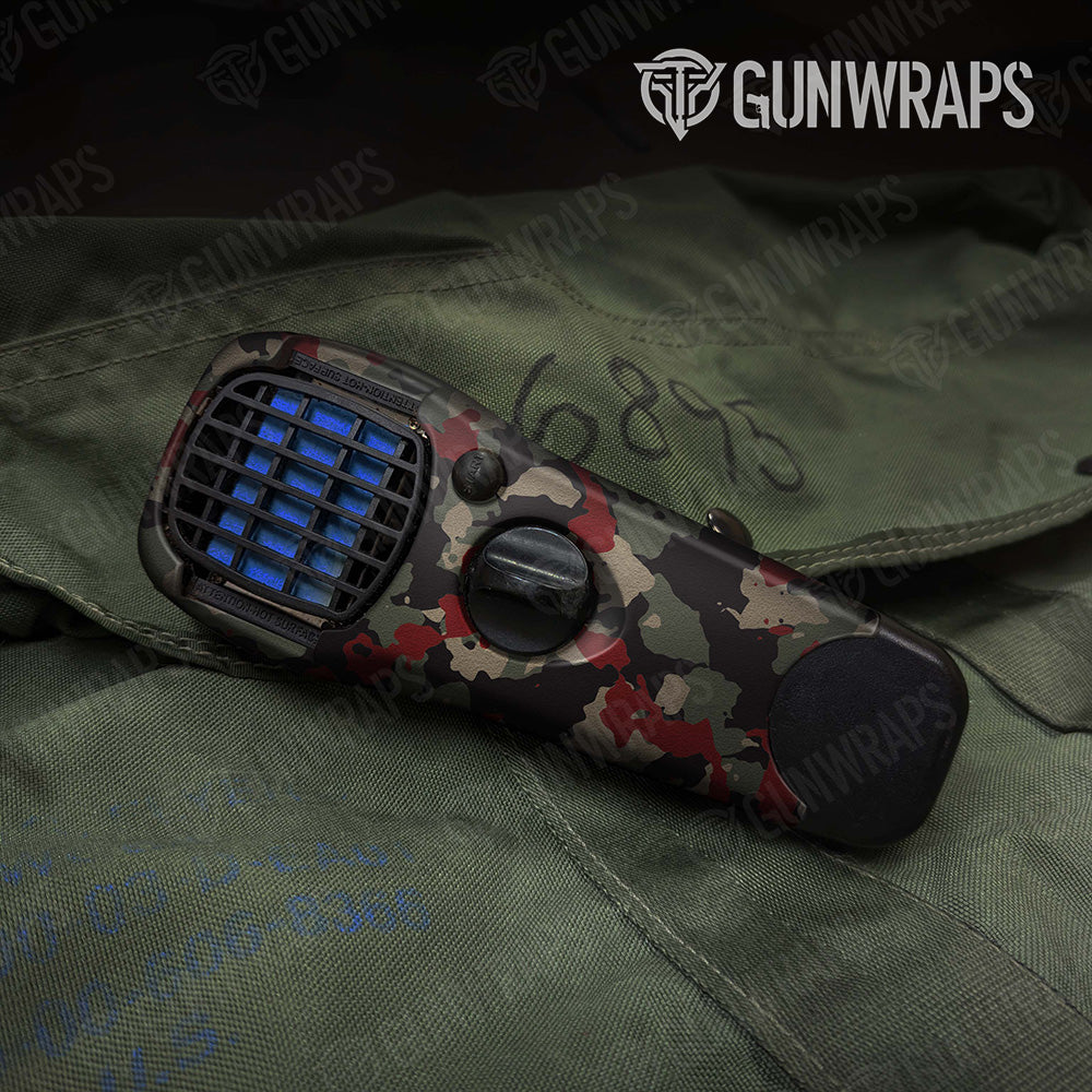 Cumulus Militant Red Camo Thermacell Gear Skin Vinyl Wrap
