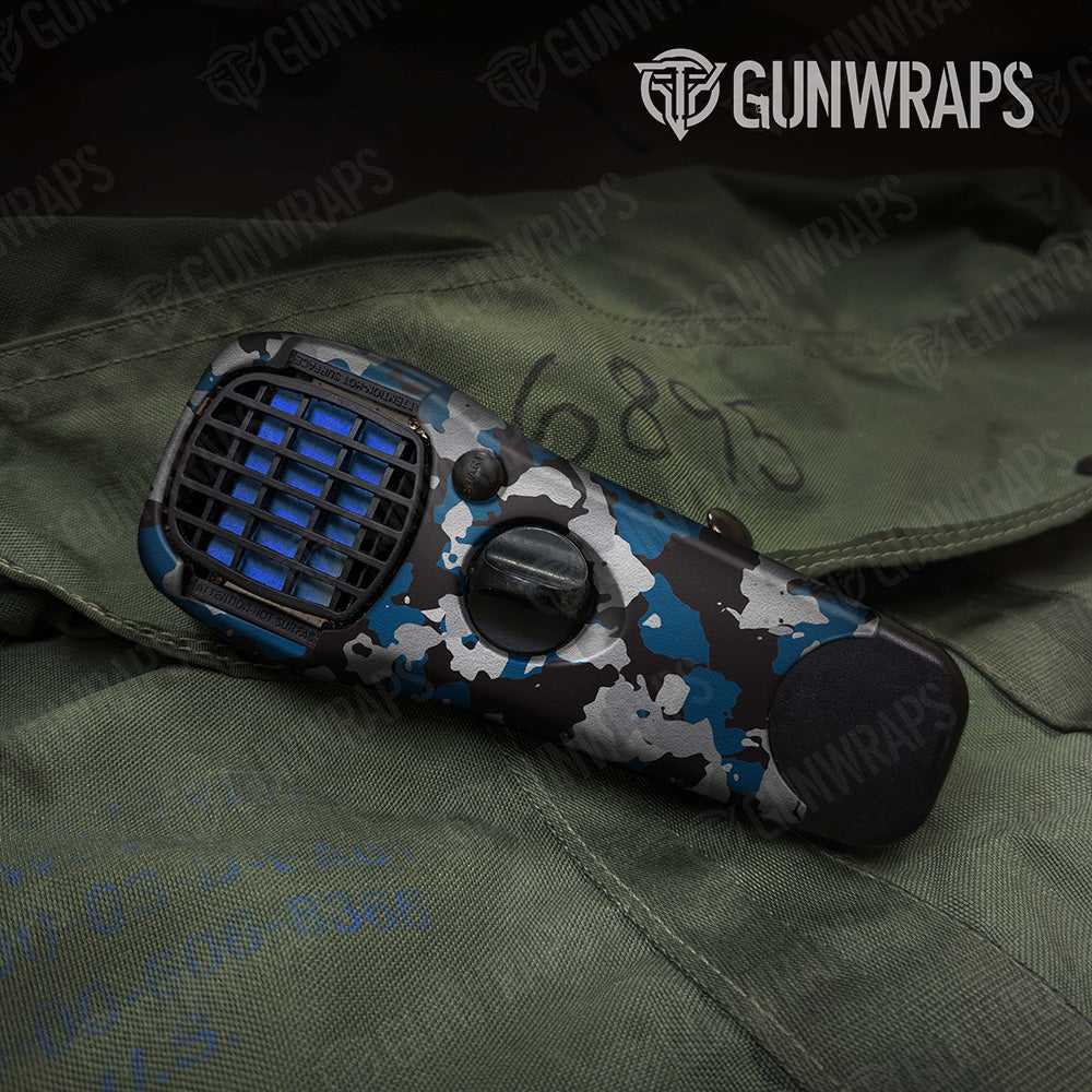 Cumulus Blue Tiger Camo Thermacell Gear Skin Vinyl Wrap