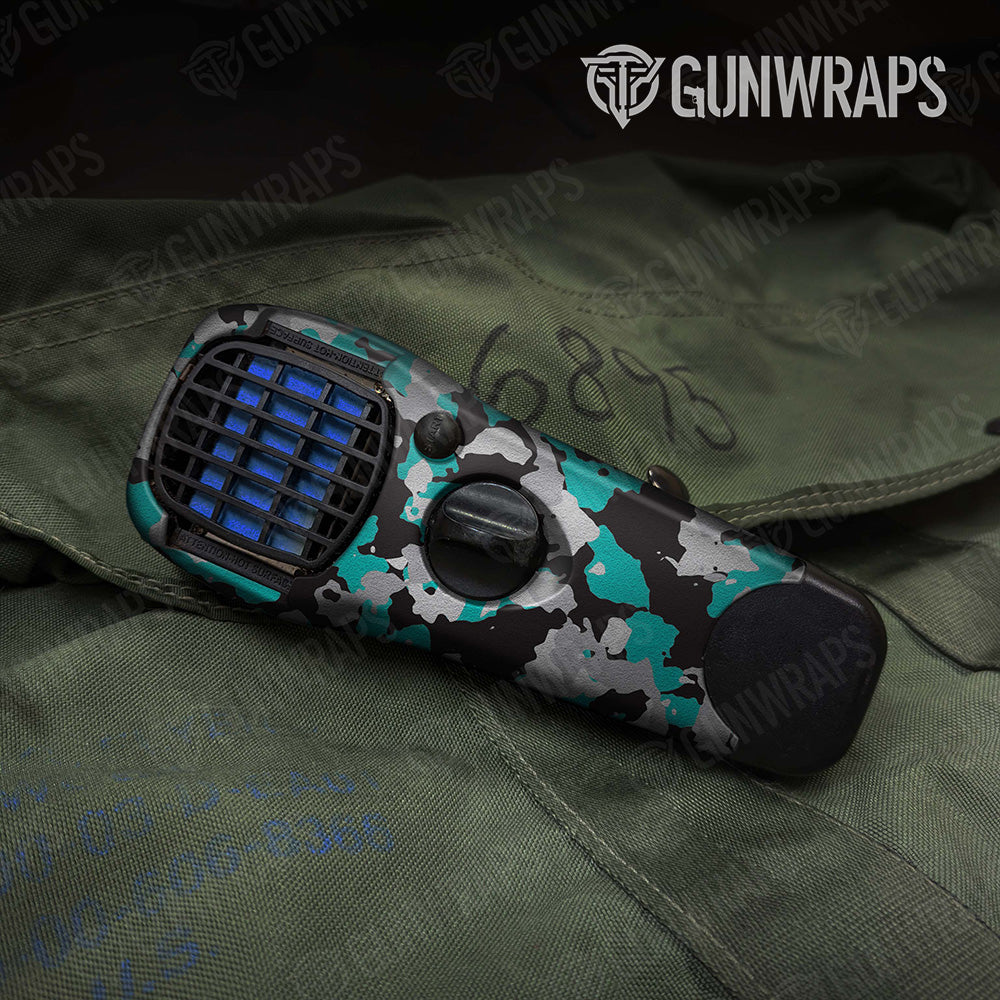 Cumulus Tiffany Blue Tiger Camo Thermacell Gear Skin Vinyl Wrap