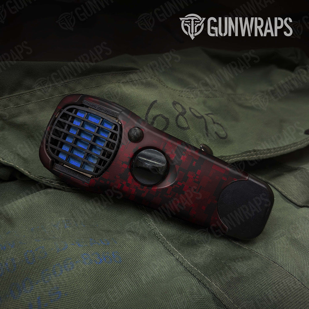 Digital Vampire Red Camo Thermacell Gear Skin Vinyl Wrap