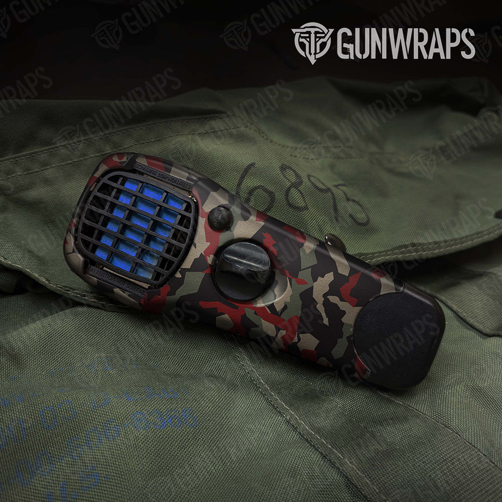 Erratic Militant Red Camo Thermacell Gear Skin Vinyl Wrap