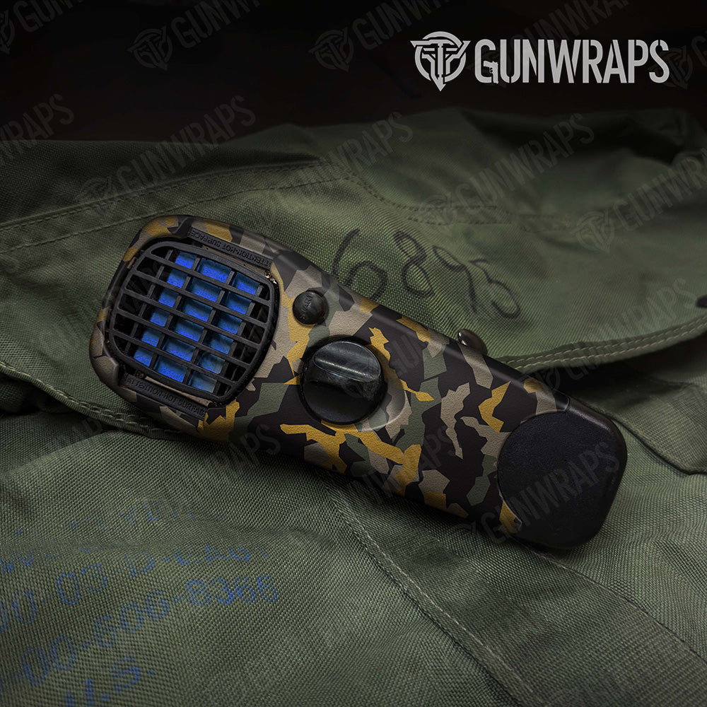 Erratic Militant Yellow Camo Thermacell Gear Skin Vinyl Wrap