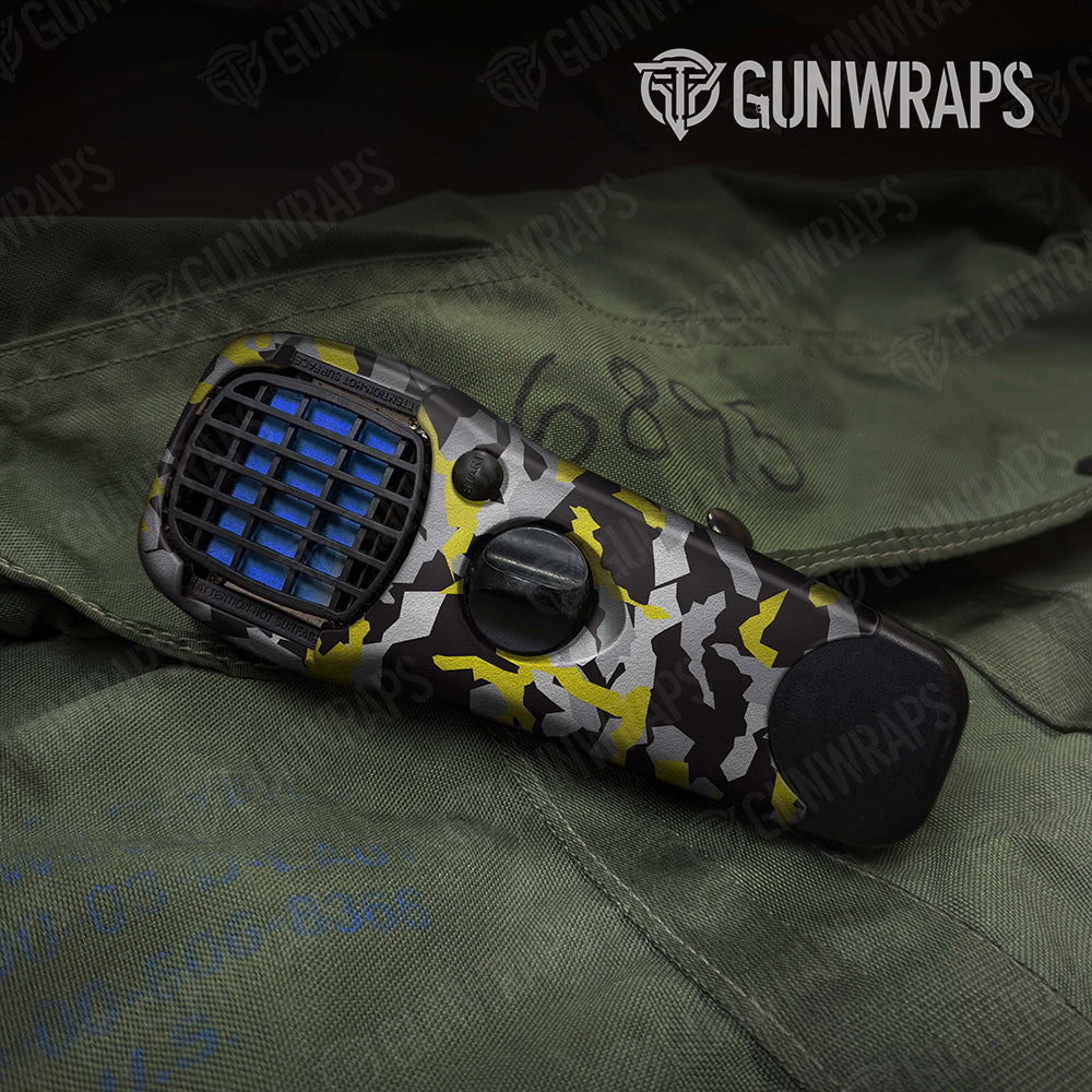 Erratic Yellow Tiger Camo Thermacell Gear Skin Vinyl Wrap
