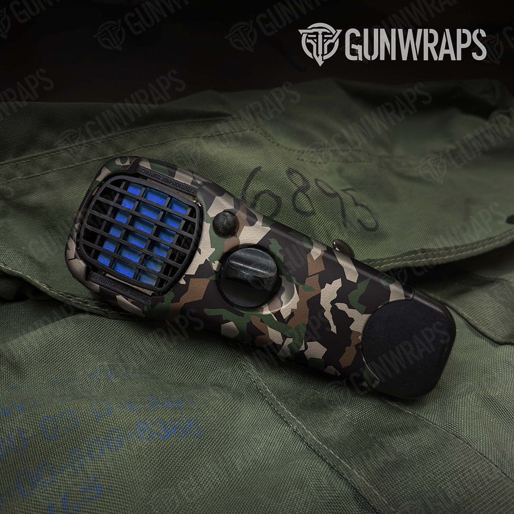 Erratic Woodland Camo Thermacell Gear Skin Vinyl Wrap