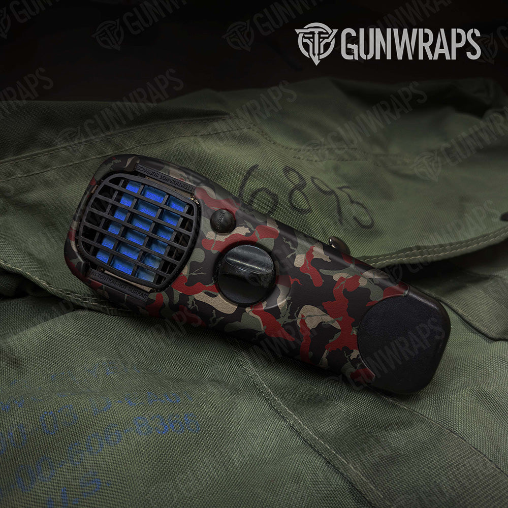 Ragged Militant Red Camo Thermacell Gear Skin Vinyl Wrap