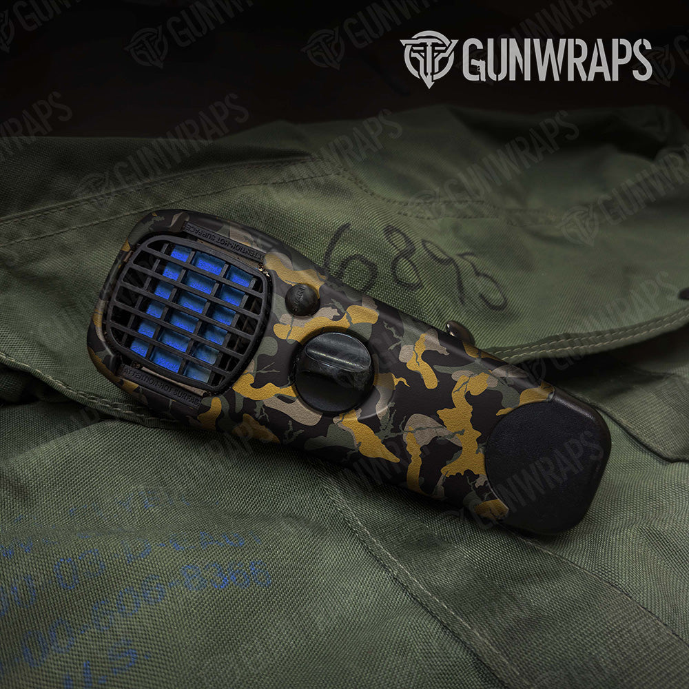 Ragged Militant Yellow Camo Thermacell Gear Skin Vinyl Wrap