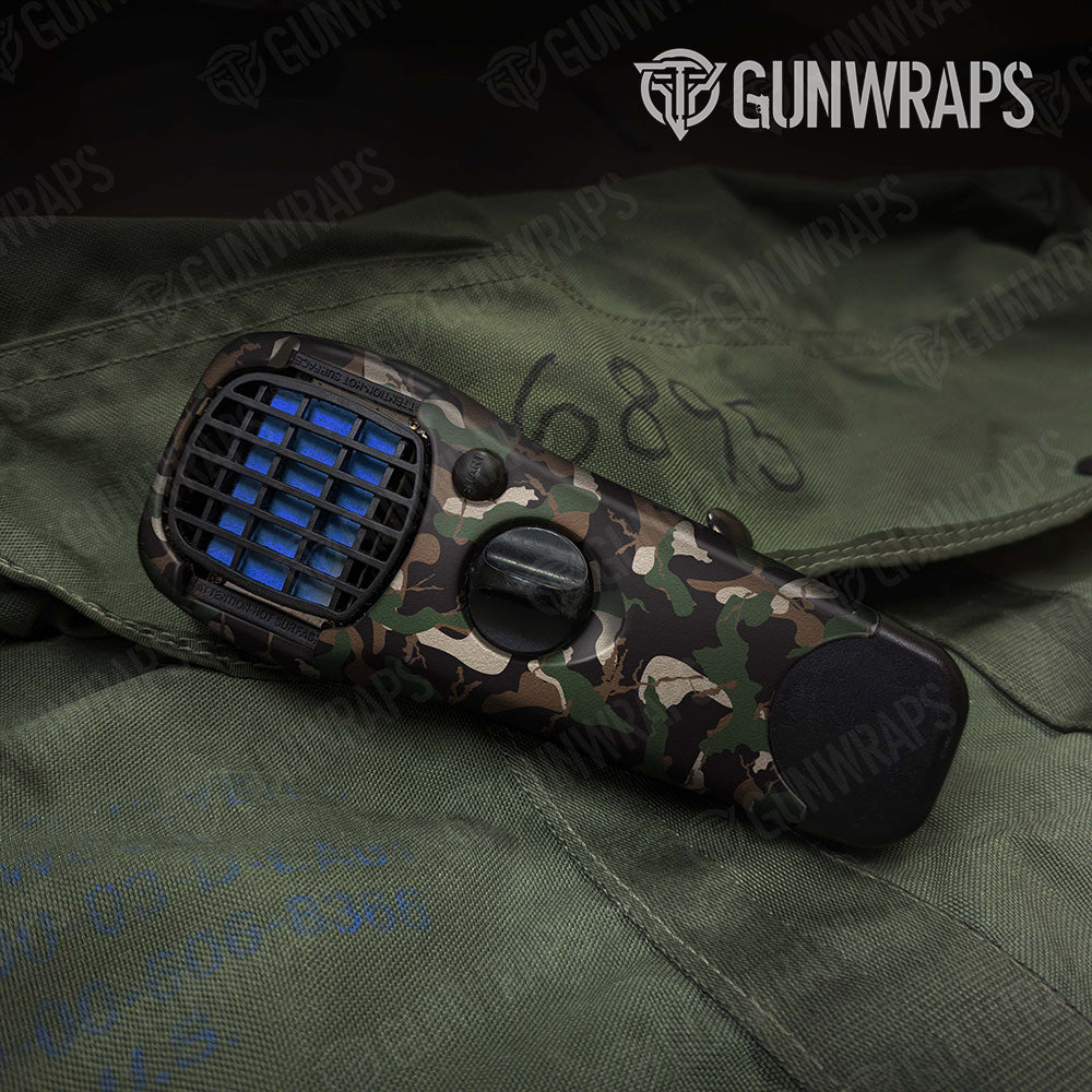 Ragged Woodland Camo Thermacell Gear Skin Vinyl Wrap