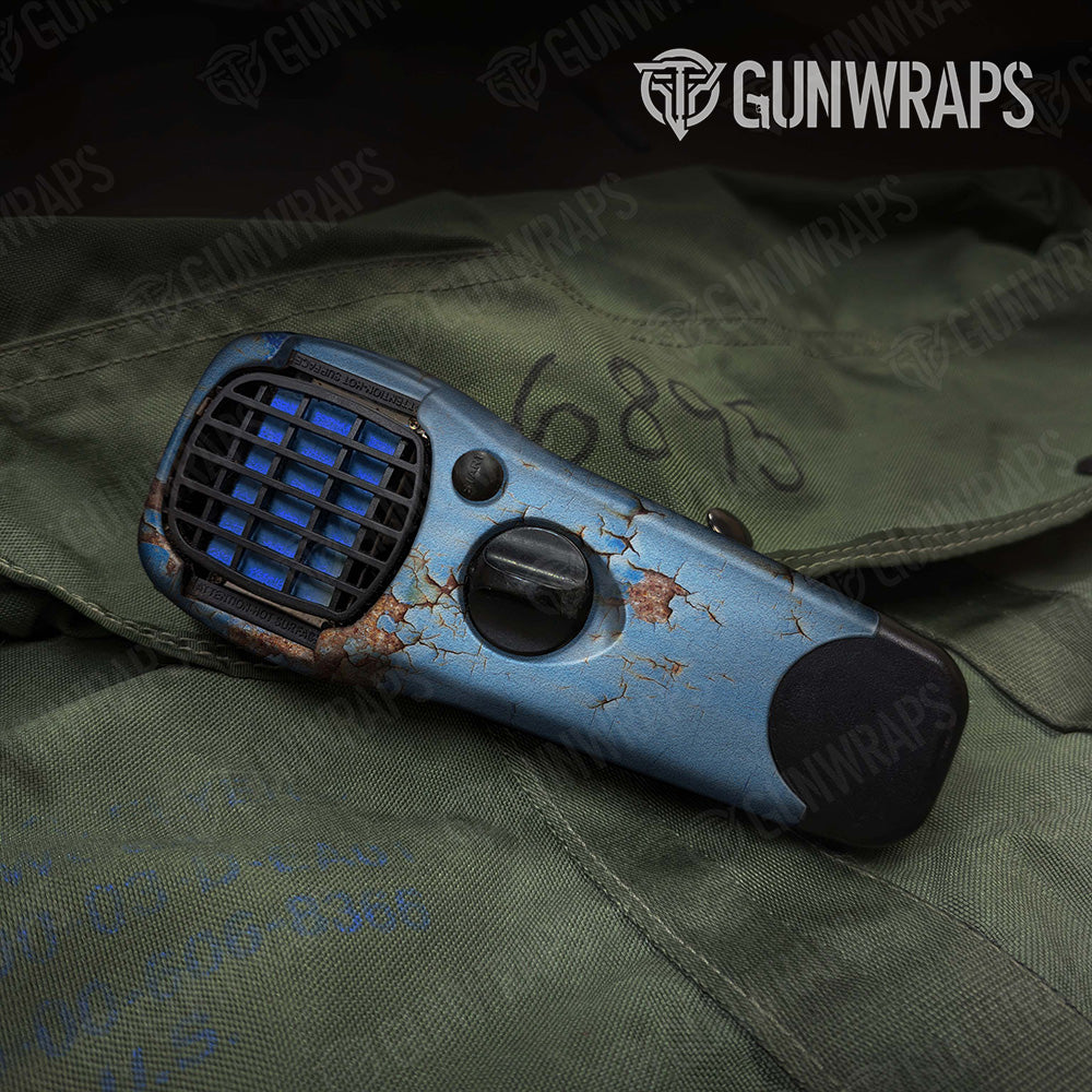 Rust 3D Baby Blue Thermacell Gear Skin Vinyl Wrap