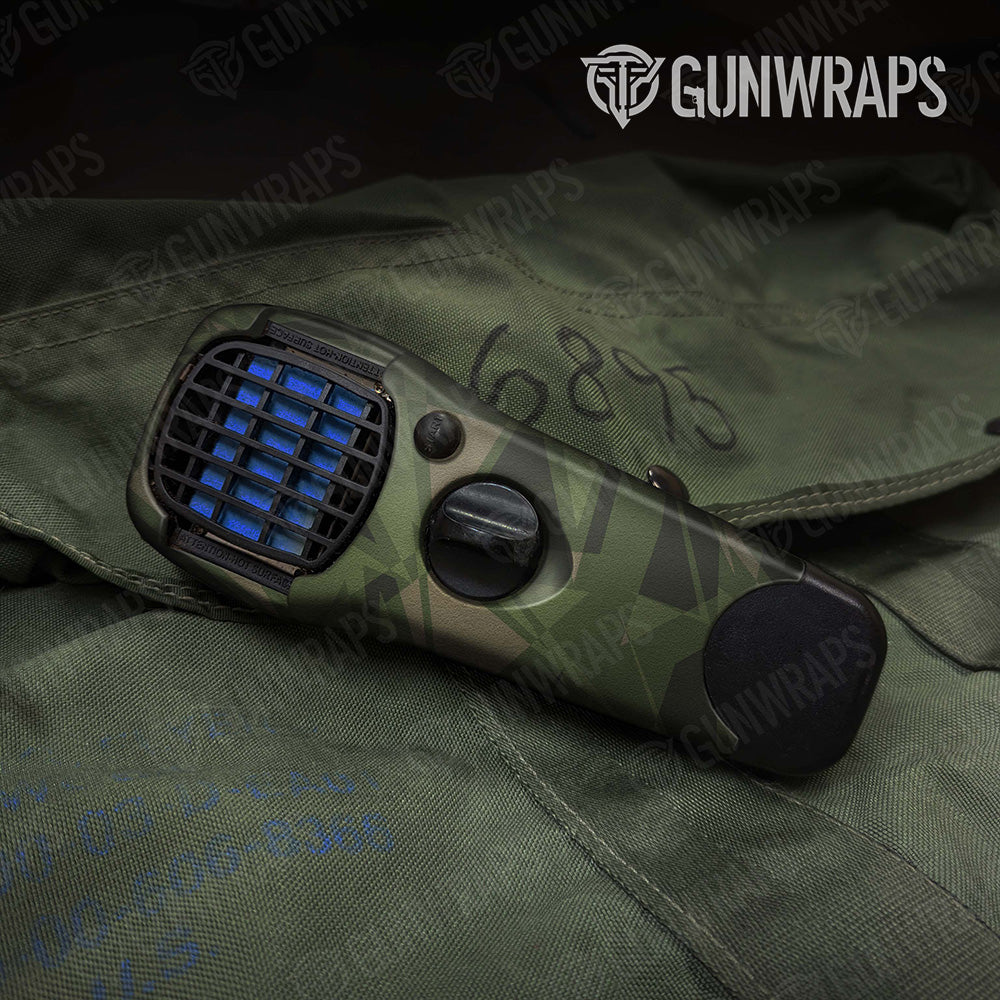 Sharp Army Green Camo Thermacell Gear Skin Vinyl Wrap