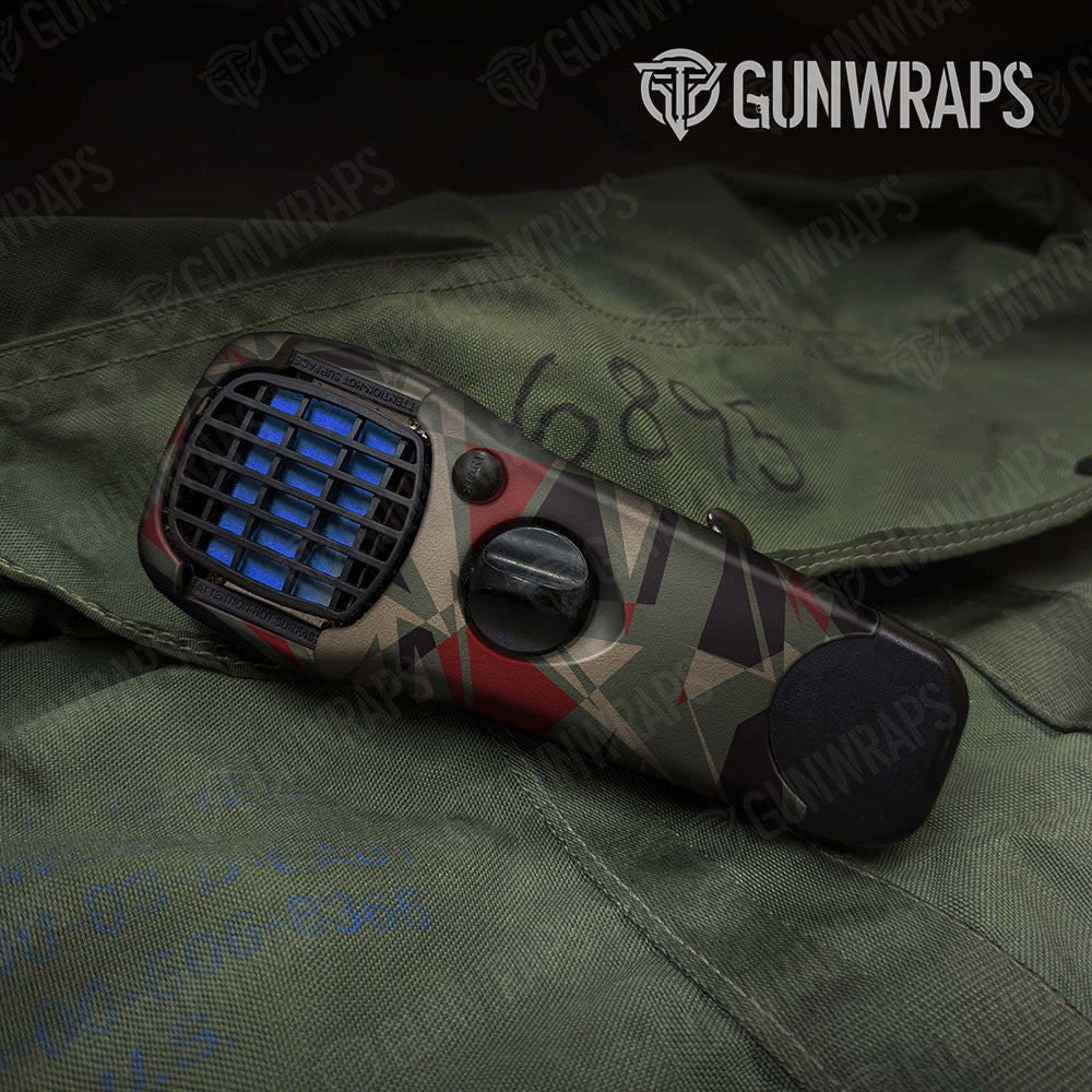 Sharp Militant Red Camo Thermacell Gear Skin Vinyl Wrap