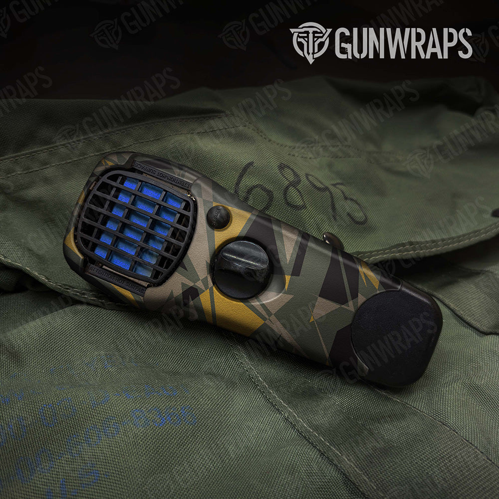 Sharp Militant Yellow Camo Thermacell Gear Skin Vinyl Wrap