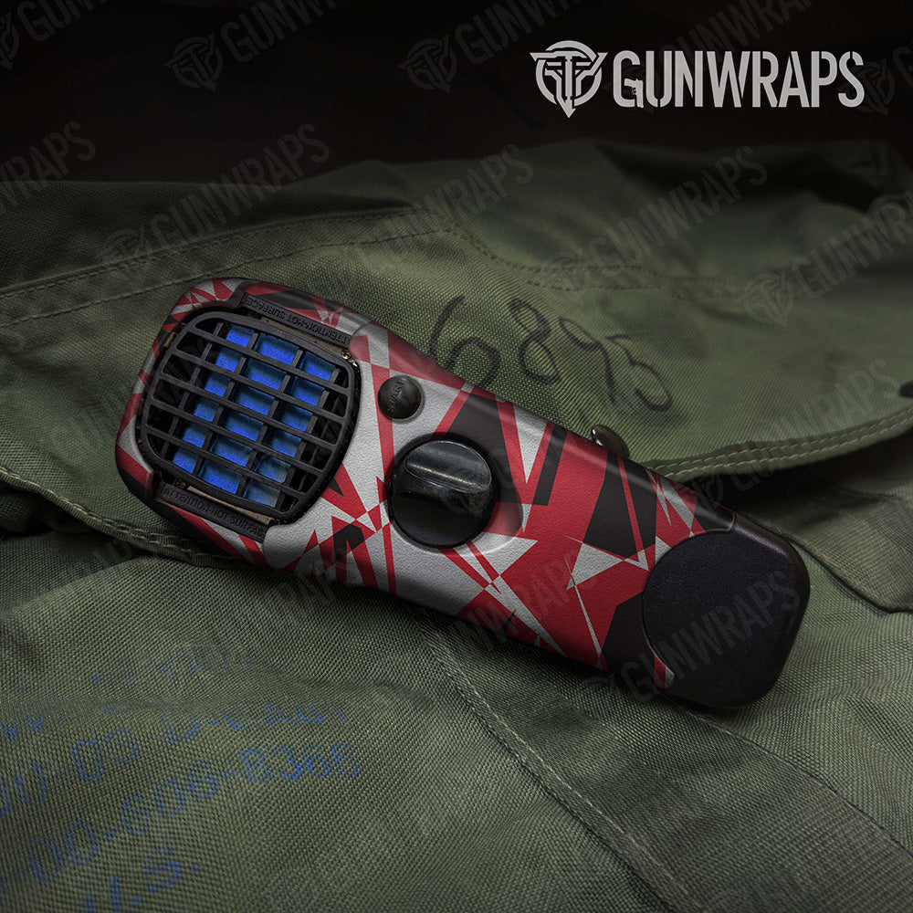 Sharp Red Tiger Camo Thermacell Gear Skin Vinyl Wrap