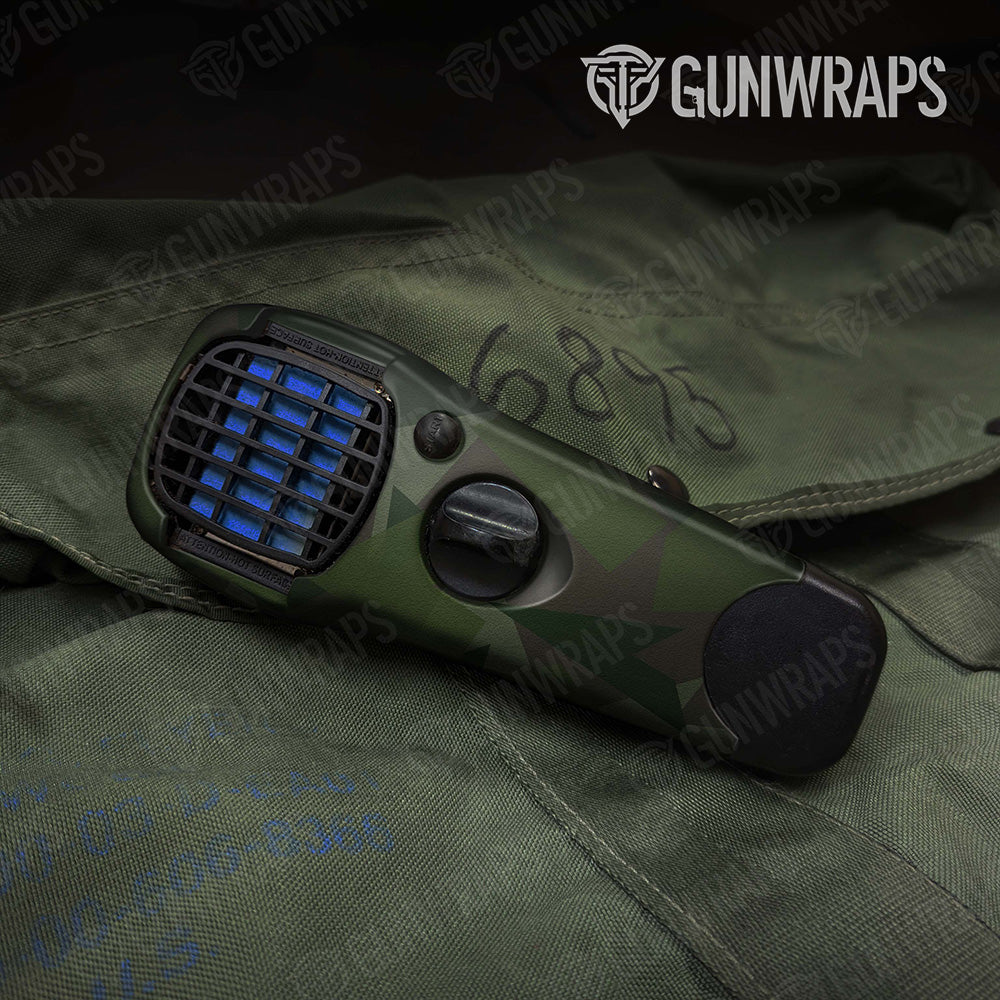 Shattered Army Dark Green Camo Thermacell Gear Skin Vinyl Wrap