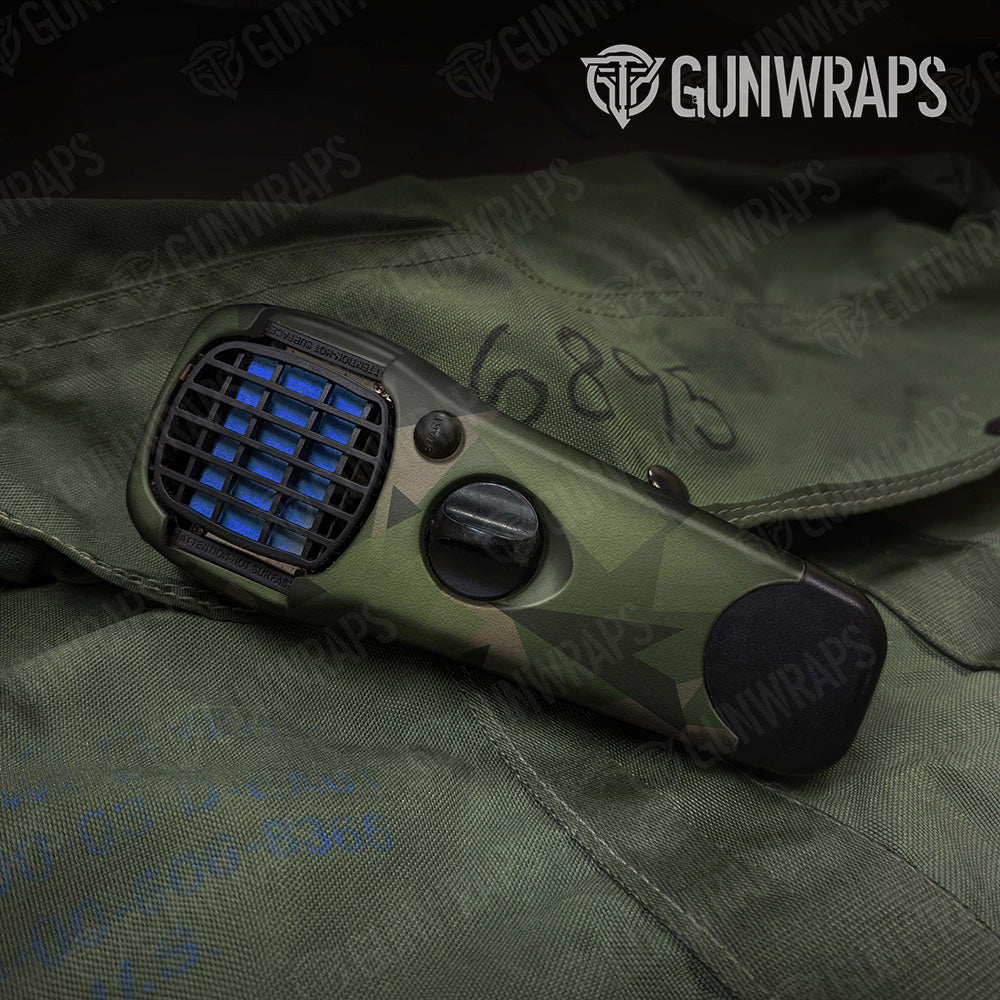 Shattered Army Green Camo Thermacell Gear Skin Vinyl Wrap