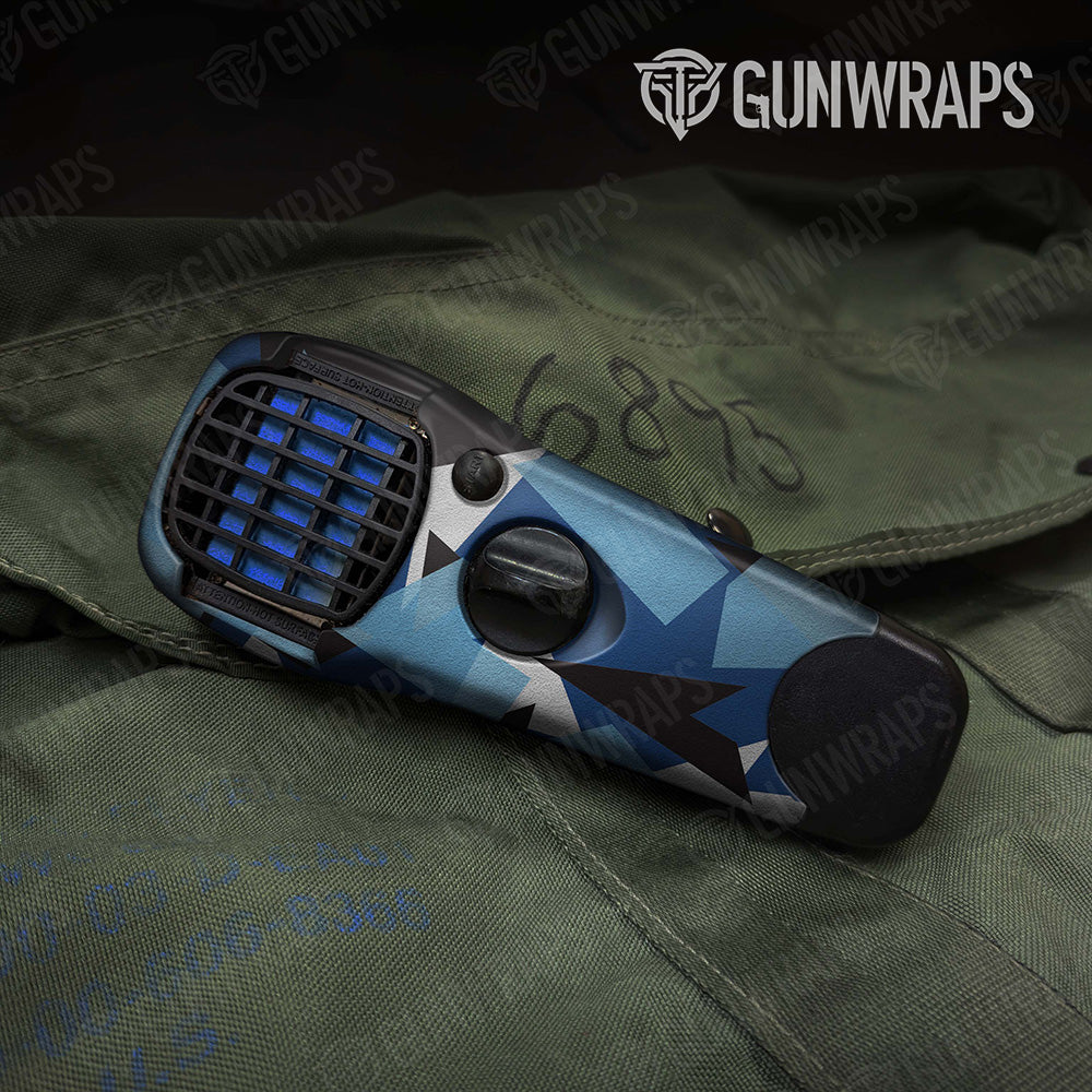 Shattered Baby Blue Camo Thermacell Gear Skin Vinyl Wrap
