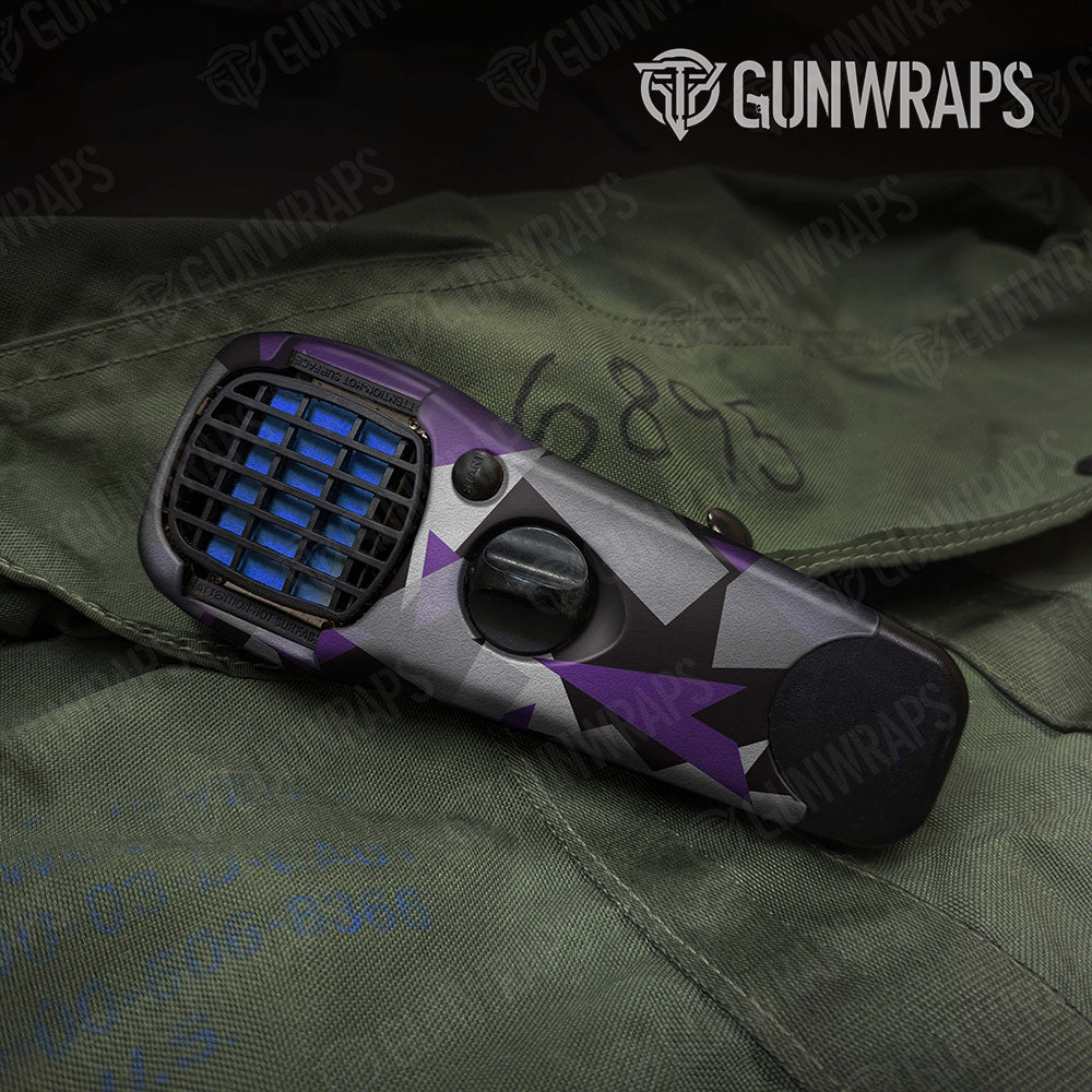 Shattered Purple Tiger Camo Thermacell Gear Skin Vinyl Wrap