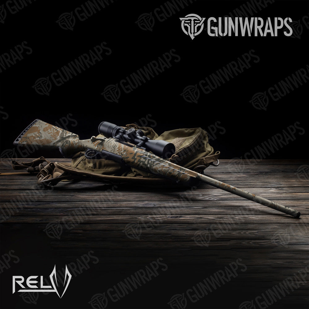 Rifle RELV X3 Copperhead Camo Gun Skin Vinyl Wrap Film