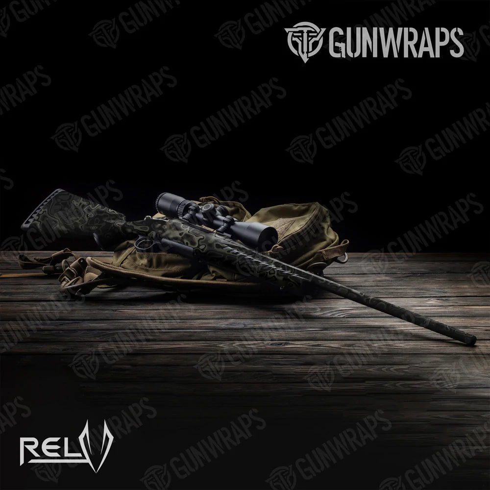 Rifle RELV X3 Marauder Camo Gun Skin Vinyl Wrap Film