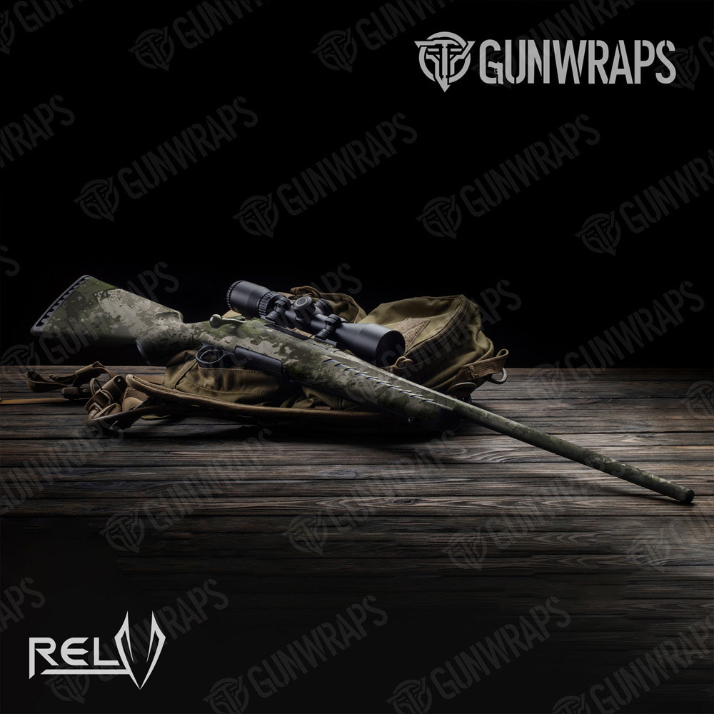 Rifle RELV X3 Tunnel Rat Camo Gun Skin Vinyl Wrap Film