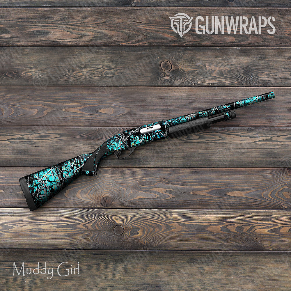 Shotgun Muddy Girl Serenity Camo Gun Skin Vinyl Wrap
