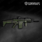 Shredded Army Dark Green Camo Tactical Gun Skin Vinyl Wrap