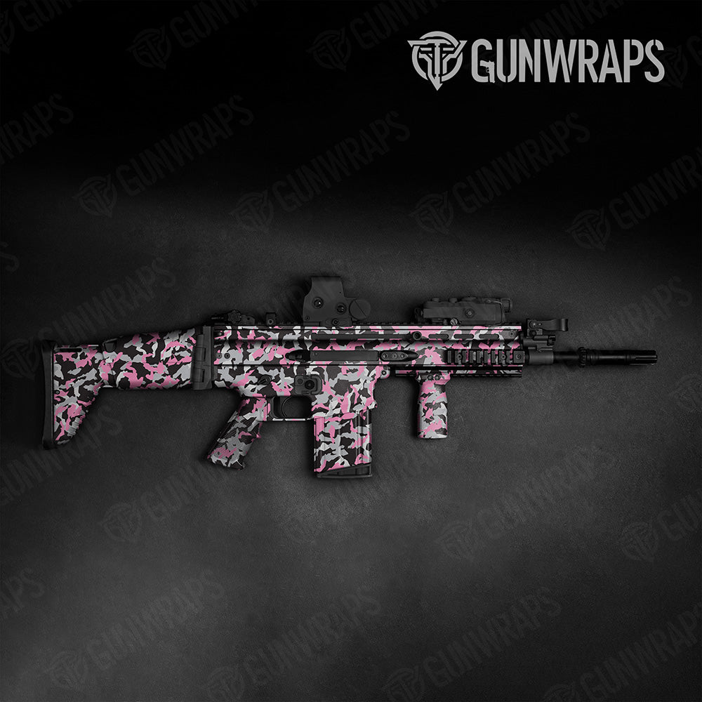 Erratic Pink Tiger Camo Tactical Gun Skin Vinyl Wrap