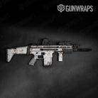 Rust 3D White Tactical Gun Skin Vinyl Wrap