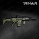 Sharp Army Green Camo Tactical Gun Skin Vinyl Wrap