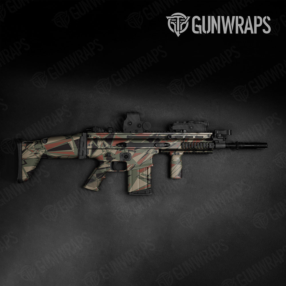 Sharp Militant Copper Camo Tactical Gun Skin Vinyl Wrap