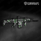 Shattered Green Tiger Camo Tactical Gun Skin Vinyl Wrap