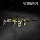 Shattered Yellow Tiger Camo Tactical Gun Skin Vinyl Wrap