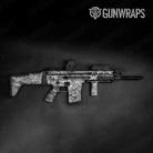 Stickerbomb Grey Tactical Gun Skin Vinyl Wrap