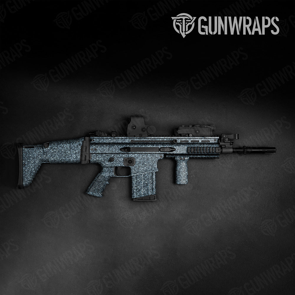 Stone Blue Pearl Granite Tactical Gun Skin Vinyl Wrap