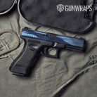 Shredded Blue Urban Night Camo Pistol Slide Gun Skin Vinyl Wrap