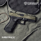 Pistol Slide Substrate Sandstone Camo Gun Skin Vinyl Wrap Film