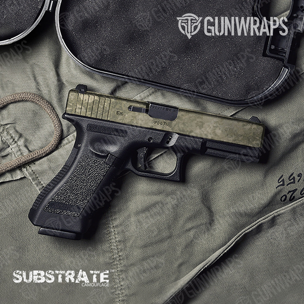 Pistol Slide Substrate Sandstone Camo Gun Skin Vinyl Wrap Film