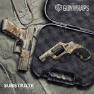 Pistol & Revolver Substrate Simpson-Desert Camo Gun Skin Vinyl Wrap Film