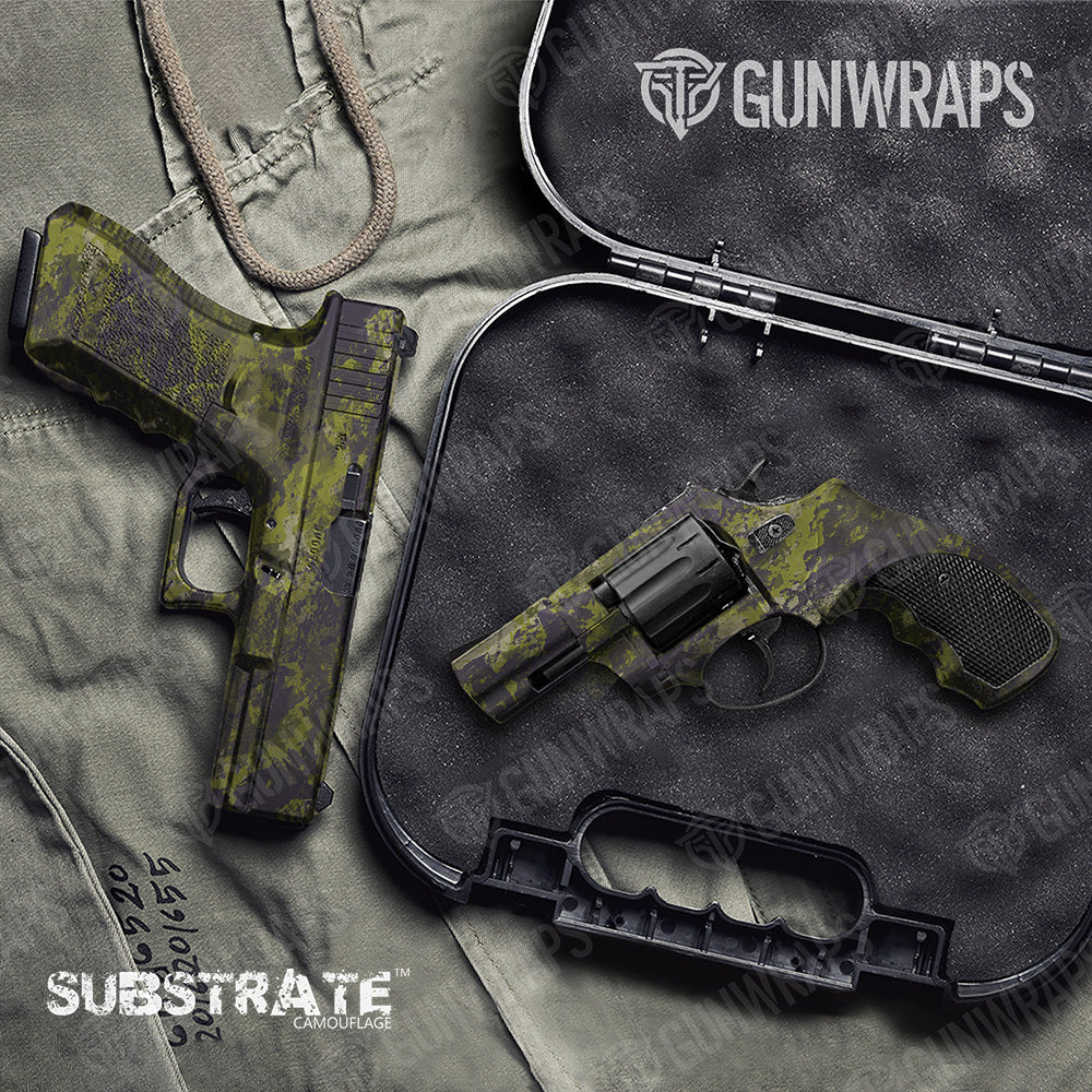 Pistol & Revolver Substrate Stockholm Camo Gun Skin Vinyl Wrap Film